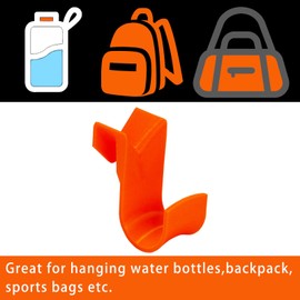 PIAOLGYI Fence Hook for Pickleball Baseball Tennis Fence Buddy,Fence Hanger Storage for Water Bottles,Backpacks,Sports Bags(Orange)