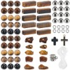 SOFPLATE 1 Box Tiger Eye Bead Kit 8mm Gemstone Beads