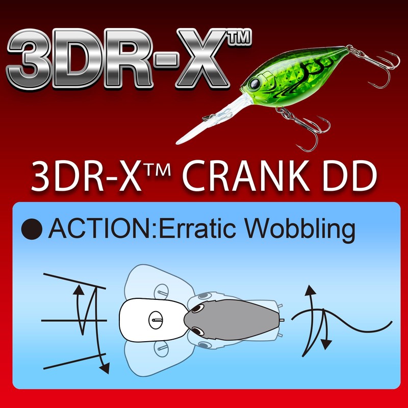 YO-ZURI 3DR-X Crank DD Floating Bass Lure 50mm Color: Matte