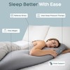 SleepCloud Weighted Body Pillow 8lbs - Weighted Pillow for Deeper