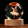 ZRENJHUS Flower Fairy Crystal Ball Fairy with Flower Glass Decor