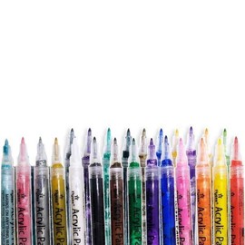 네일 드로잉 아트펜 24색 파스텔 칼라 데코펜 마카펜 셀프젤네일아트재료 Nail Drawing Art Pen 24 Colors Pastel Color Deco Pen Marker Self Gel Nail Art Materials [Mixed colors x 1 set]