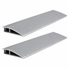 17.72-Inch Modular Aluminum Ramp for Doorway Transitions – 2-Piece Anti-Slip