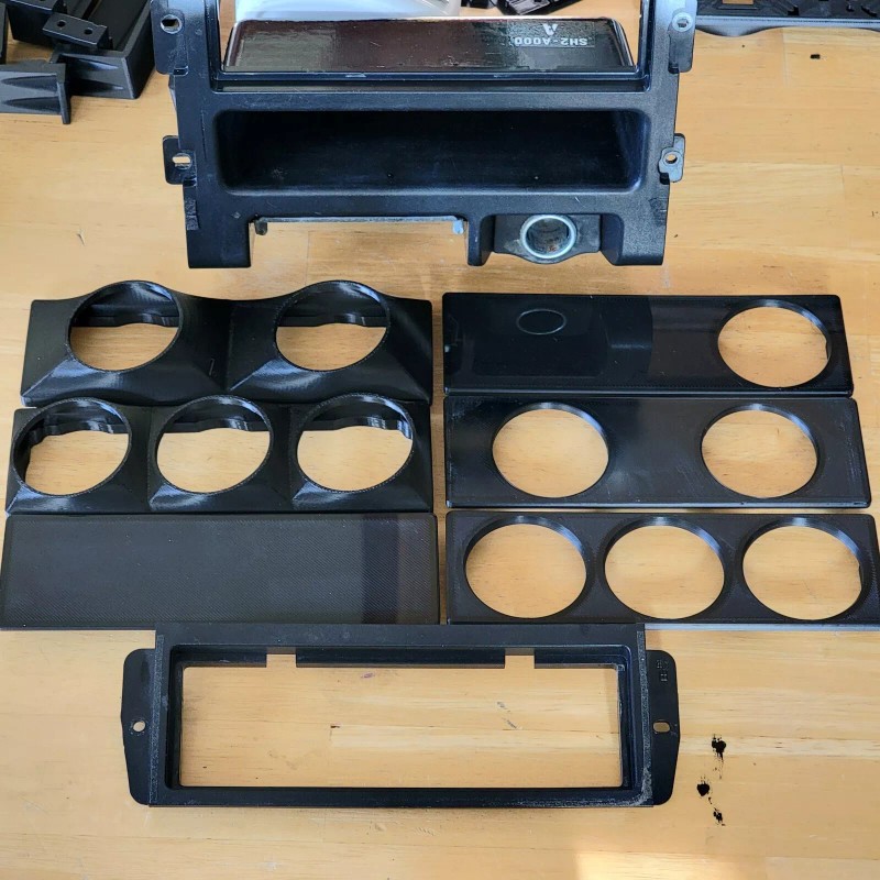 CBC Single Din DELETE abs CARBON FIBER TEXTURE Radio Stereo