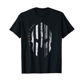 Thin Grey Line Corrections Officer Gray Spartan Helmet T-Shirt