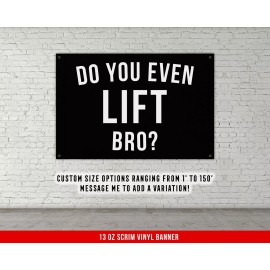 Warpathic Gym Inspiration Banner - Home Workout Wall Art - Decor - 80 X 48