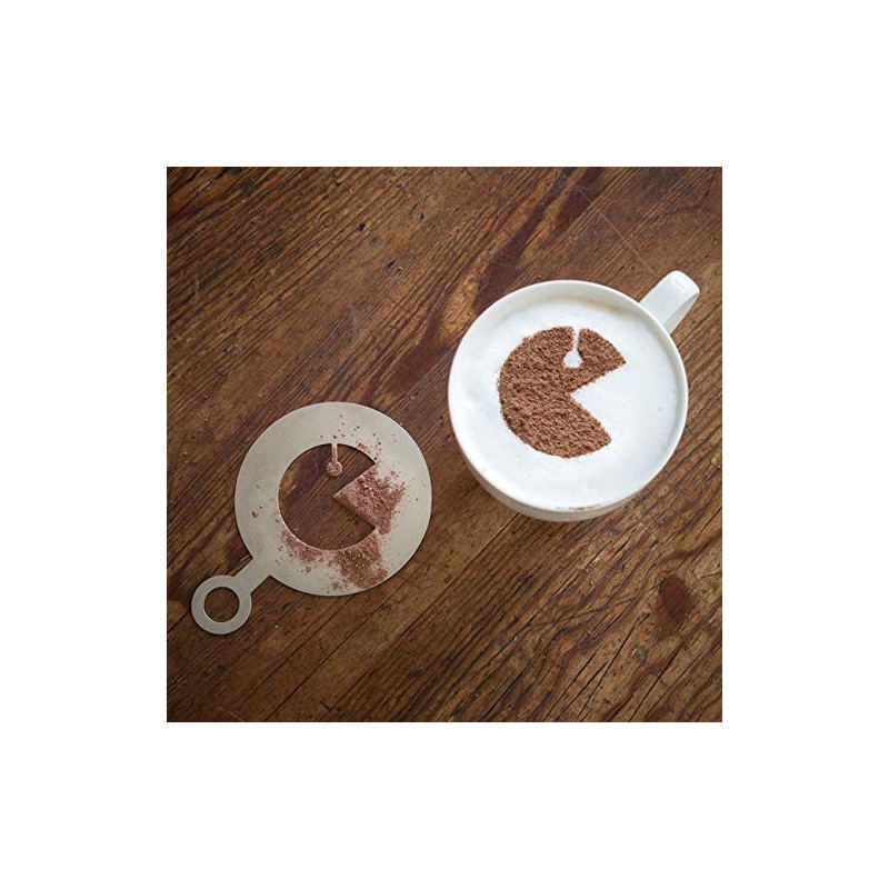 getDigital Nerdy Cappuccino Stencil Set: 5 Stainless Steel Stencils for