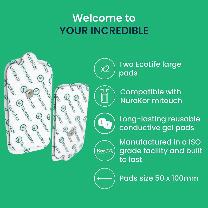 NuroKor - EcoLife Series Pads - Bioelectrical Massage Therapy Replacement