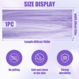 Cheesecloth Table Runner, 30x163 Inch Boho Gauze Cheese Cloth Table Runner, Gauze Rustic Table Runner for Wedding Shower Decorations(Light Purple)