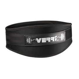 VERRI | Cinturón, faja gym para entrenamiento ligero para protección de las áreas lumbar y abdominal en entrenamiento, rutina de gimnasio con pesas, negro, M