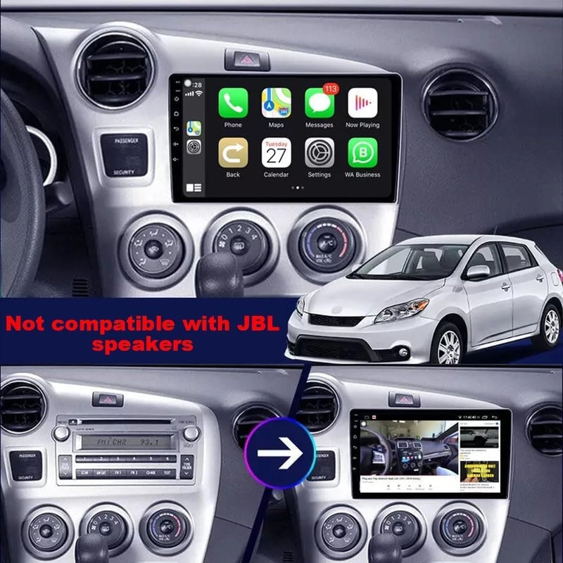 for Toyota Matrix Radio 2009-2014 Android 13 Car Stereo 9"