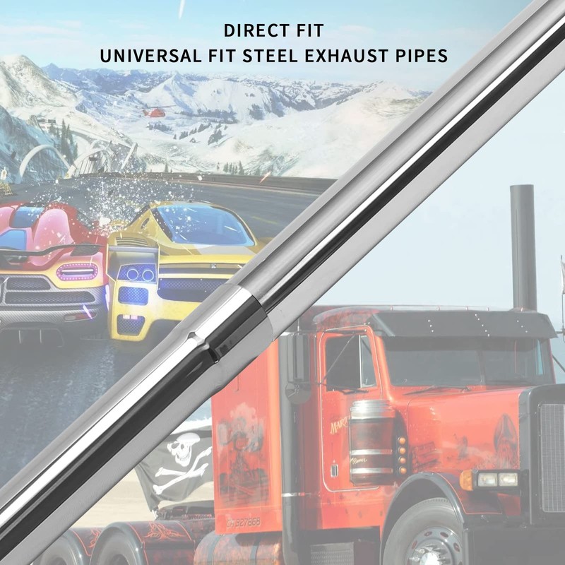 8SC82 2.25 Inch DIY Custom Mandrel Exhaust Pipe Tube Pipe,