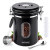 FACIACC Airtight Coffee Canister, 1800ML Stainless Steel Coffee Container with