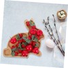 CORHAD Multipurpose Wooden Easter Tray for Cheese Fruit Dessert Party