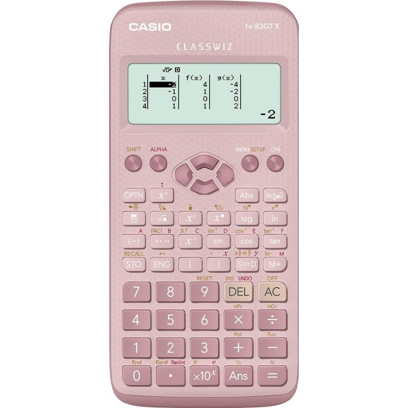 Calcuso Standard Package: Casio FX 83 GT X Pink Scientific