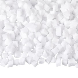 SOFPLATE 500Pcs Box Filler Foam Small Square Foam Blocks White 0.43 Inch Jelly Cube Block Mini Bead Craft Filling Accessories for Art Vase Filler Bean Bag Craft DIY Wedding Holiday Party Decoration