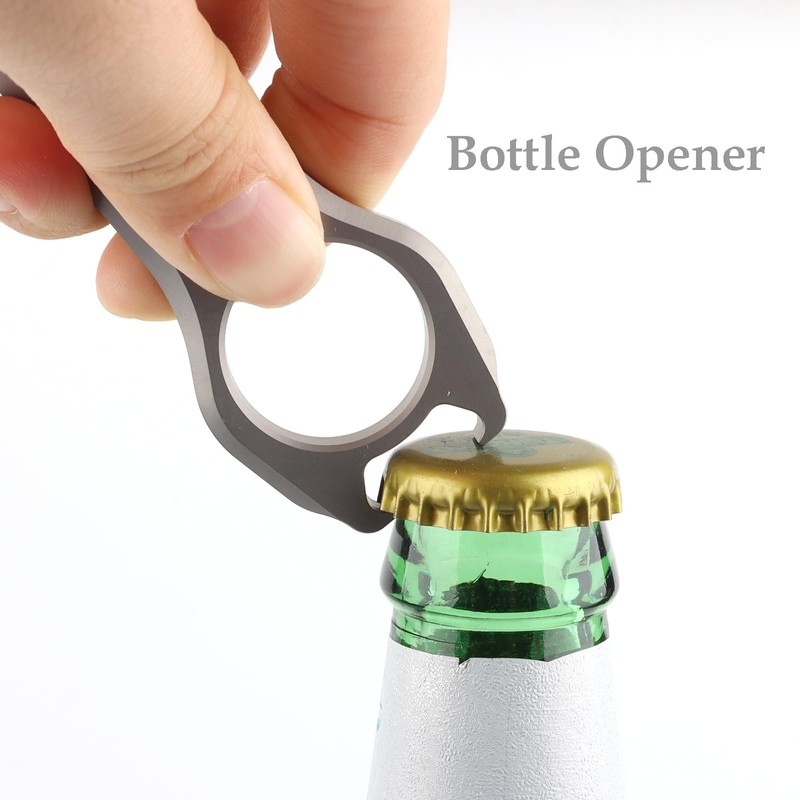 Hamans Titanium EDC Pry Bar Multi Tool Bottle Opener Nail