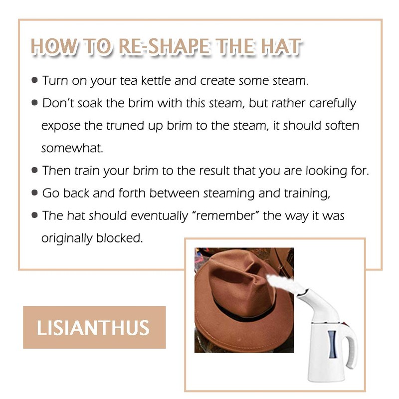 Lisianthus Women Classic Felt Fedora Wide Brim Hat with Buckle