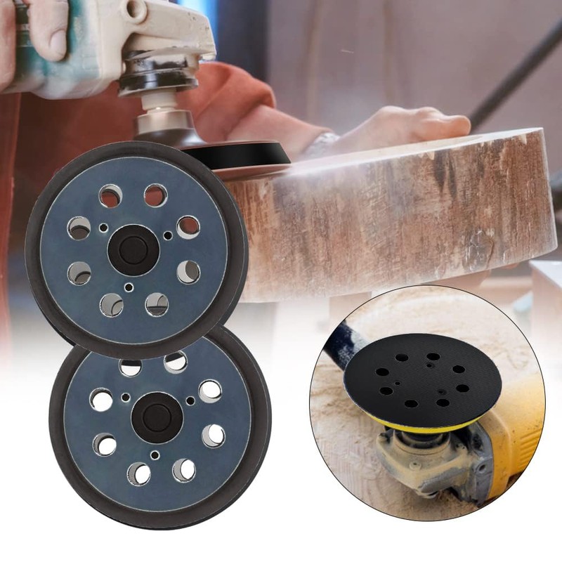 2 Pcs 5 Inch 8 Hole Replacement Sander Backing Pad