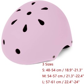 Adult Skateboard Bike Helmet for Women and Men, Lightweight Adjustable, Multi-Sport for Bicycle Cycling Skate Scooter (Pink, Large)