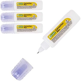 D.RECT Correction Pen, Correction Pen, Correction Pen, Correction Fluid, 12 ml, White, Pack of 24