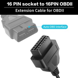 YACSEJAO 7-poliger auf 16-poliger OBD2-Adapter, 7-poliger Stecker OBD1 auf OBD2 OBDII 16-polige Buchse Diagnose-Scanner-Adapterkabel für Auto (F-O-R-D) Reparaturwerkzeug