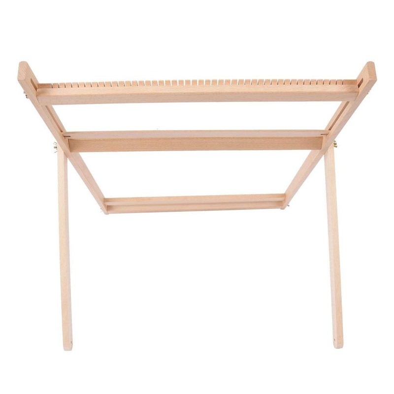 Weaving Looms with Stand, Wooden Multi-Craft Weaving Loom Kit Adjustable