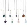 DICOSMETIC 8Pcs Natural Gemstone Ceiling Fan Pull Chain Extenders 17