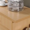 Hodedah Kitchen Island with Spice Rack plus Towel Holder in