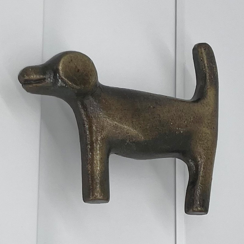 Antique Hardware Depot – 4” Dog Profile Handle - Animal