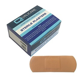 Qualicare Washproof 7.2cm x 2.5.cm Plasters (Box of 100)