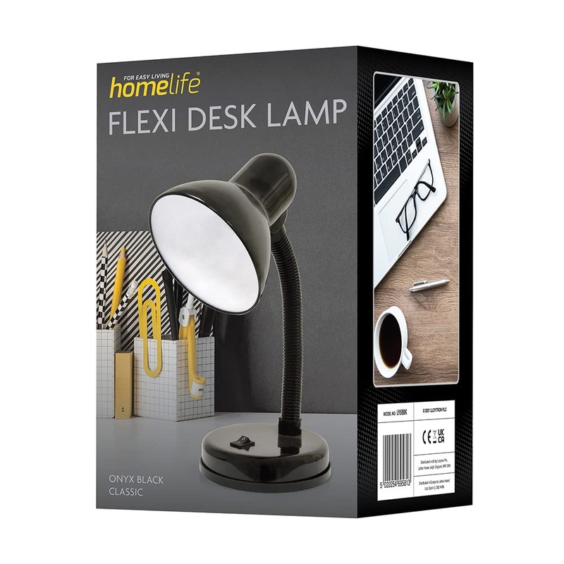 HOMELIFE 35w 'Classic' Flexi Desk Lamp with Versatile Flexible Neck