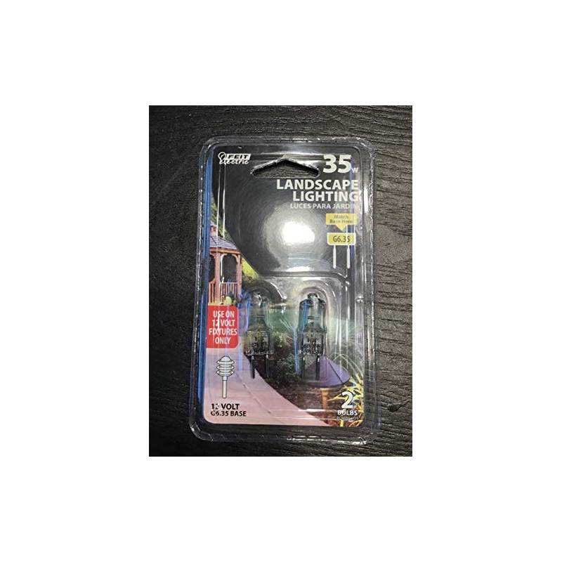 Feit Electric BPLVQ35T4/2 35-Watt Halogen T4 Bulbs - 2 Pack