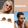 KANASTAL Round Sunglasses for Men Women Polarized Small Sun Glasses