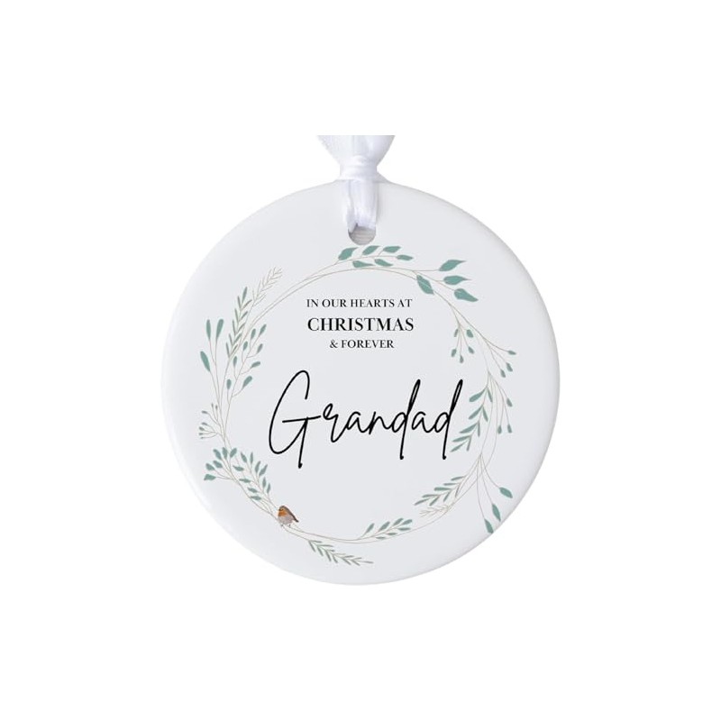 Grandad Memorial Christmas Bauble, Remembering Grandad At Christmas, Grandad Remembrance