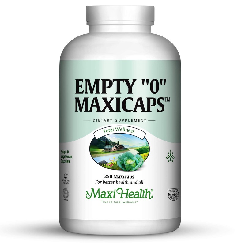 Maxi Health Vacías 0 cápsulas vegetarianas Maxicaps, 250 unidades