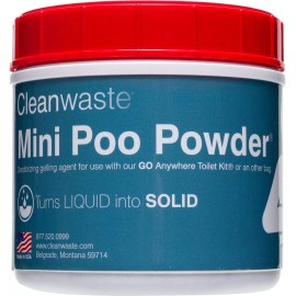 Cleanwaste Portable Mini Poo Powder Deodorizing Waste Treatment - 55 Scoops