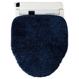 Nitori 7702738 Cleaning Heated Toilet Seat Lid Cover, Soft Touch, Long Size, Navy