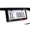 Ghost License Plate Frames Black on Black Type S Carbon