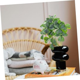 Yardenfun Kit De 5 Ramos De Bonsái con Tallos De Vegetación Artificial Olivo Artificial Plantas De Jardín Falsas Helechos De Cuatro Hojas...          