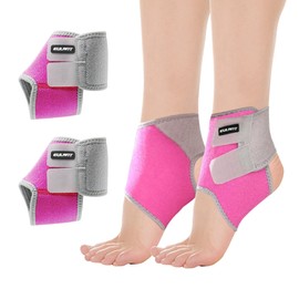 EULANT Kids Ankle Support, Elastic Compression Ankle Strap for Boys Girls, Foot Wrap Protector, Adjustable Ankle Brace for Running Dancing Cycling Skating Skateboard Walking