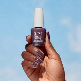OPI Nature Strong Vegan Nail Polish, Eco-Maniac, Purple Nail Polish, Natural Origin, Cruelty-Free Nail Lacquer, 0.5 fl oz.