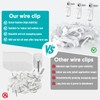 HiGift 36 Pack Light Hanger Hooks, White Stainless Steel Screw
