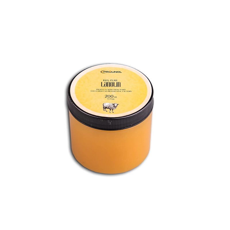 PROUNOL Lanolin Pure (Lanolin Anhydrous) 200ml - 100% Natural Cream