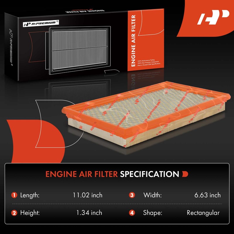 A-Premium 2-PC Engine & Cabin Air Filter with Activated Carbon