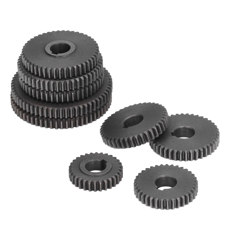 9Pcs Metal Gear Set Mini Lathe Cutting Machine Gears 2xT60