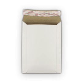 EcoSwift 9.75 x 12.25 Rigid Photo Mailers Stay Flats White Cardboard Self Seal Envelopes 9.75x12.25