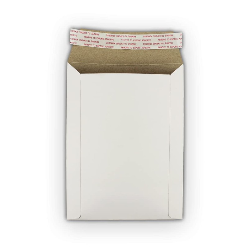 EcoSwift 9.75 x 12.25 Rigid Photo Mailers Stay Flats White