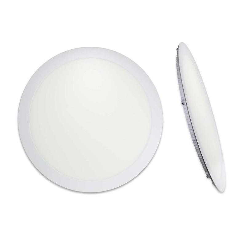 LOWENERGIE 24w LED Round Ceiling Panel Light White Recessed Down