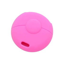 SEGADEN Silicone Cover Protector Case Holder Skin Jacket Compatible with BENZ SMART 1 Button Remote Key Fob CV9953 Pink